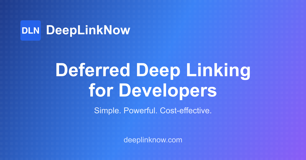 DeepLinkNow Dashboard